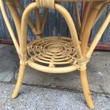 Vintage rattan coffee table