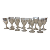 Set of 12 digestive glasses