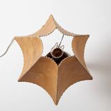 Table lamp in art deco / modernist style with paper shade, Czechoslovakia