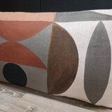 Graphic linen cushion 30x50cm
