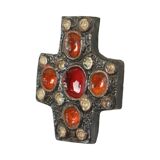 Small Cross Crucifix Pottery Perignem Amphora Style