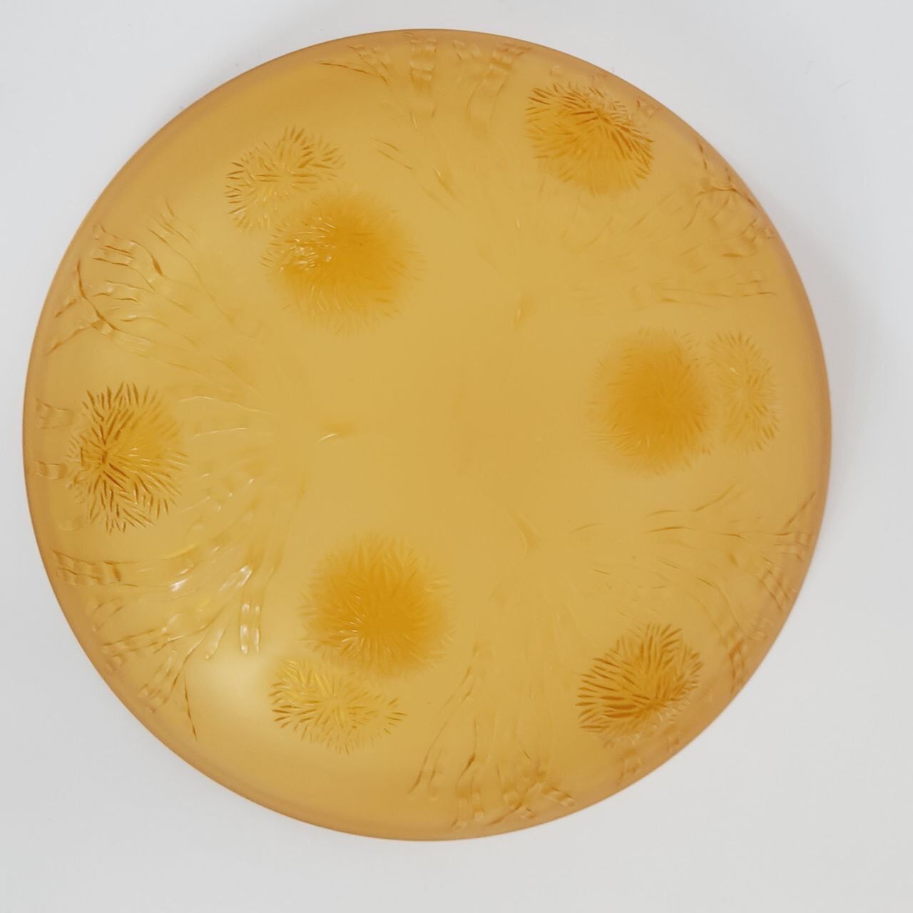 Centerpiece with 12 cups, opalescent glass, Sabino France 1930