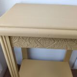 Yellow art deco console