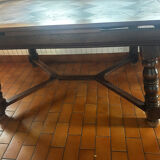 Rustic oak table with extensions