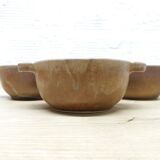 Set 3 bowls in raw sandstone