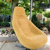 Space age mustard armchair