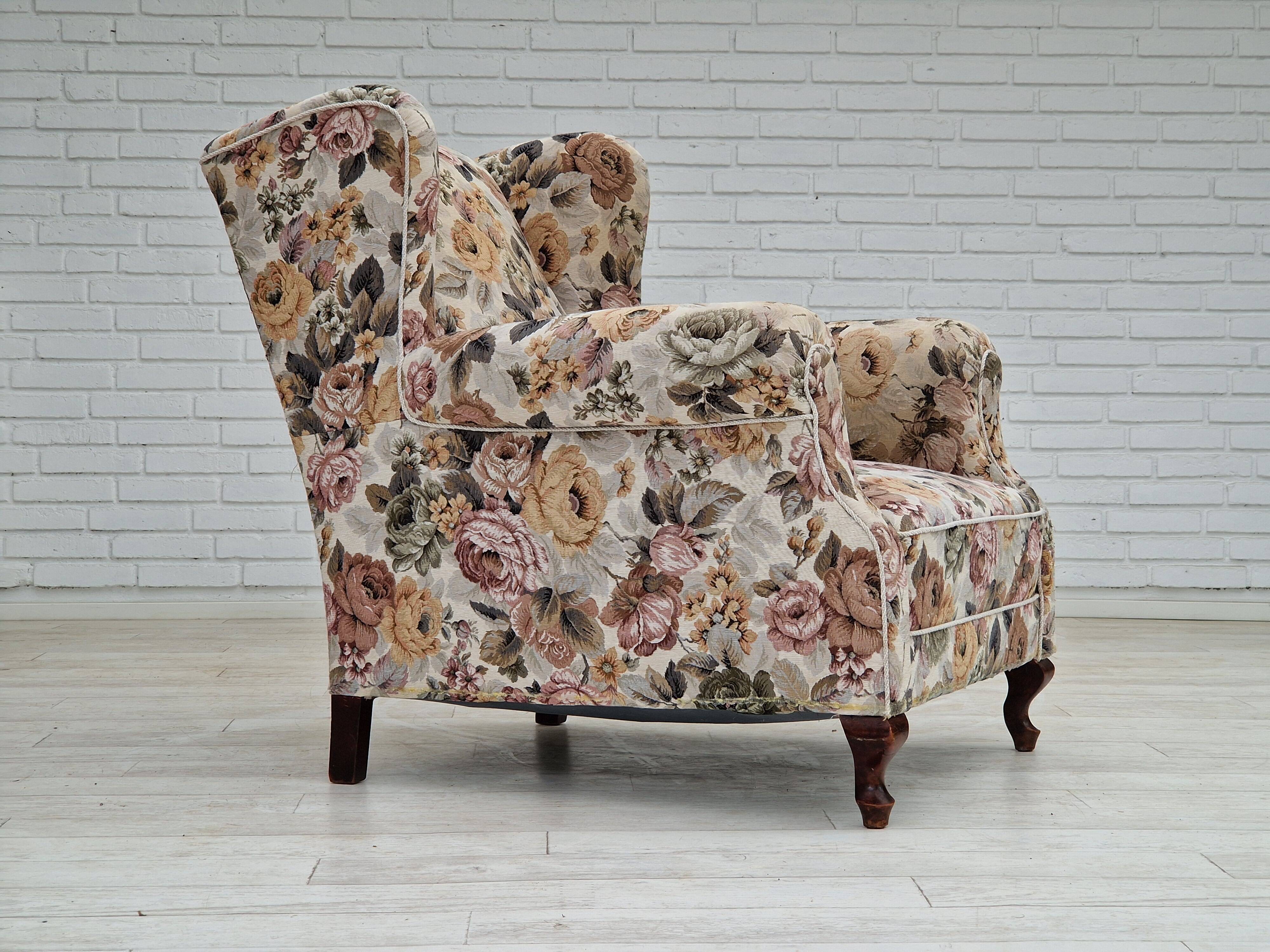1950s Danish armchair in fabric