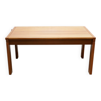 Vintage elm dining table by Maison Regain editions