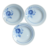3 hollow plates Saint Amand model Rosine