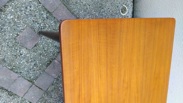 Table de Salle à Manger Rectangulaire Vintage en Teck Scandinave 1960s