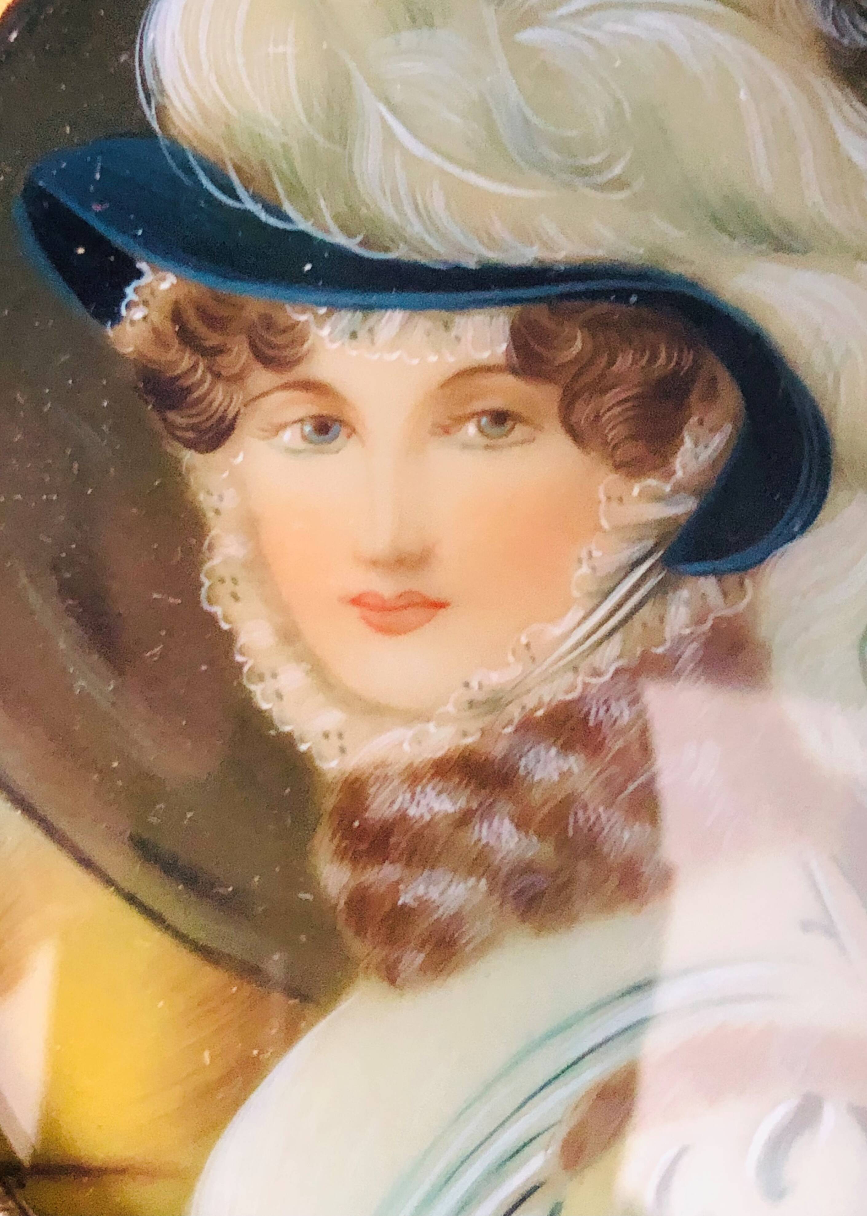 Miniature portrait of a woman