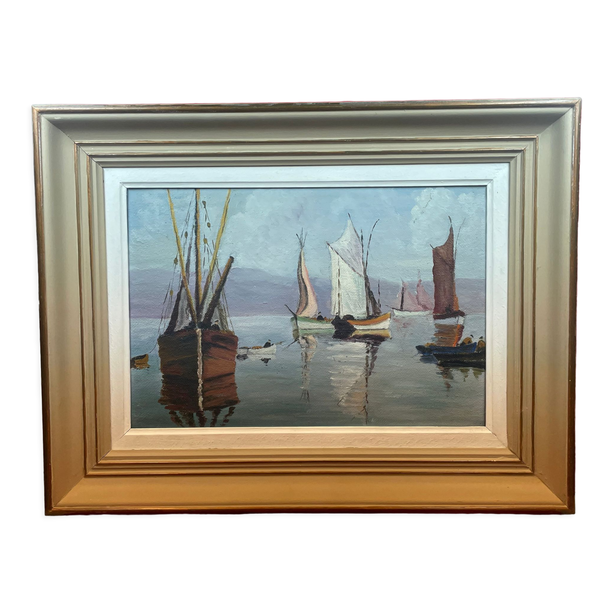 Table Marine, boats Sailboats, Fishermen