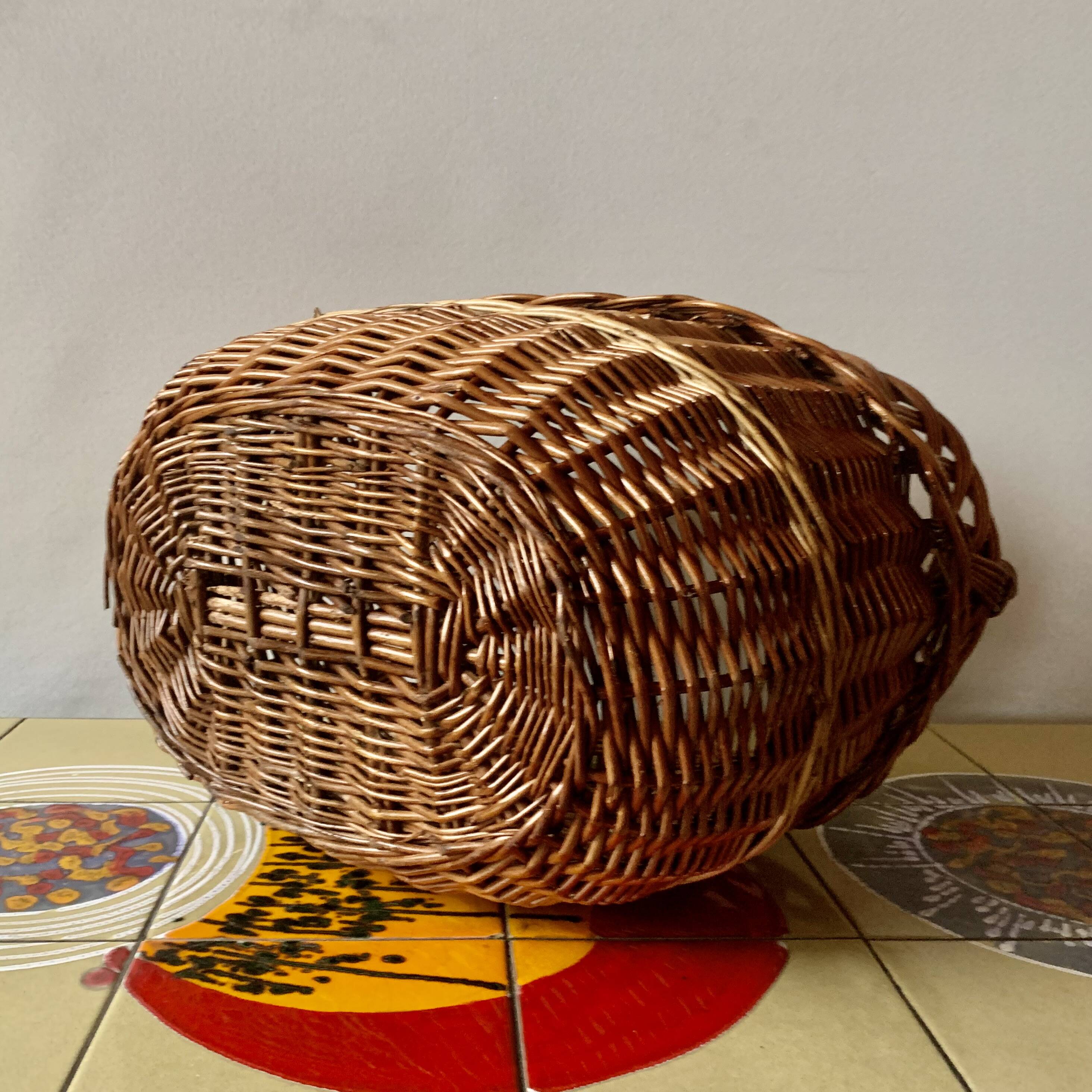 Vintage wicker basket