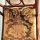 3 Rattan Chairs with Velvet Seat