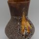 Ceramic vase vintage lava effect