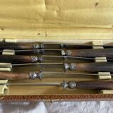 Antique horn and steel blade knives
