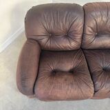 Canapé Okay en cuir d'Adriano Piazzesi, Italie, années 1970