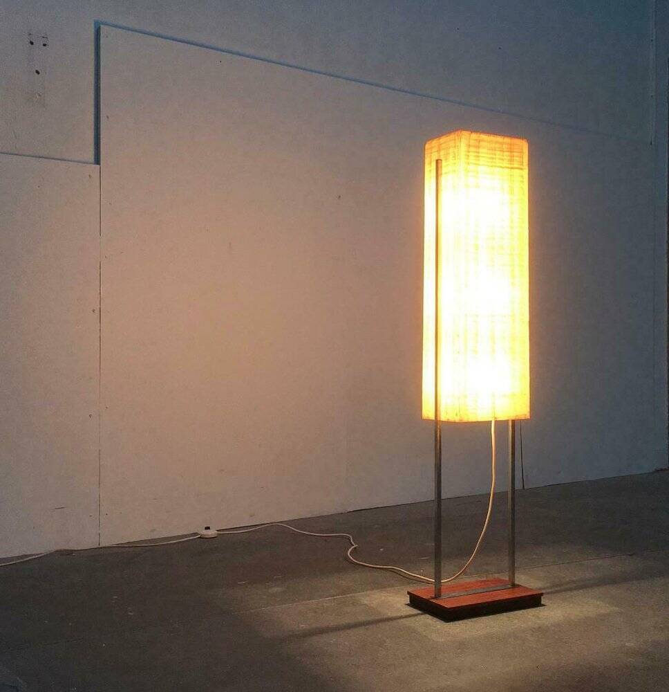 Lampadaire en fibre de verre de l'âge spatial allemand du milieu du siècle de Hustadt Leuchten, années 1960