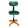 Polster office chair Gleich Klöber in green faux leather, wood and metal – mid-century