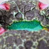 ceramic ashtray – France, 1960s – volcanic enamel