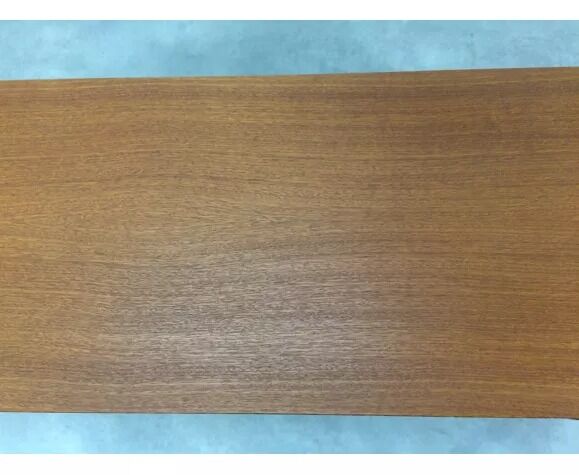 Suite of asymmetrical Scandinavian wall shelves 60s