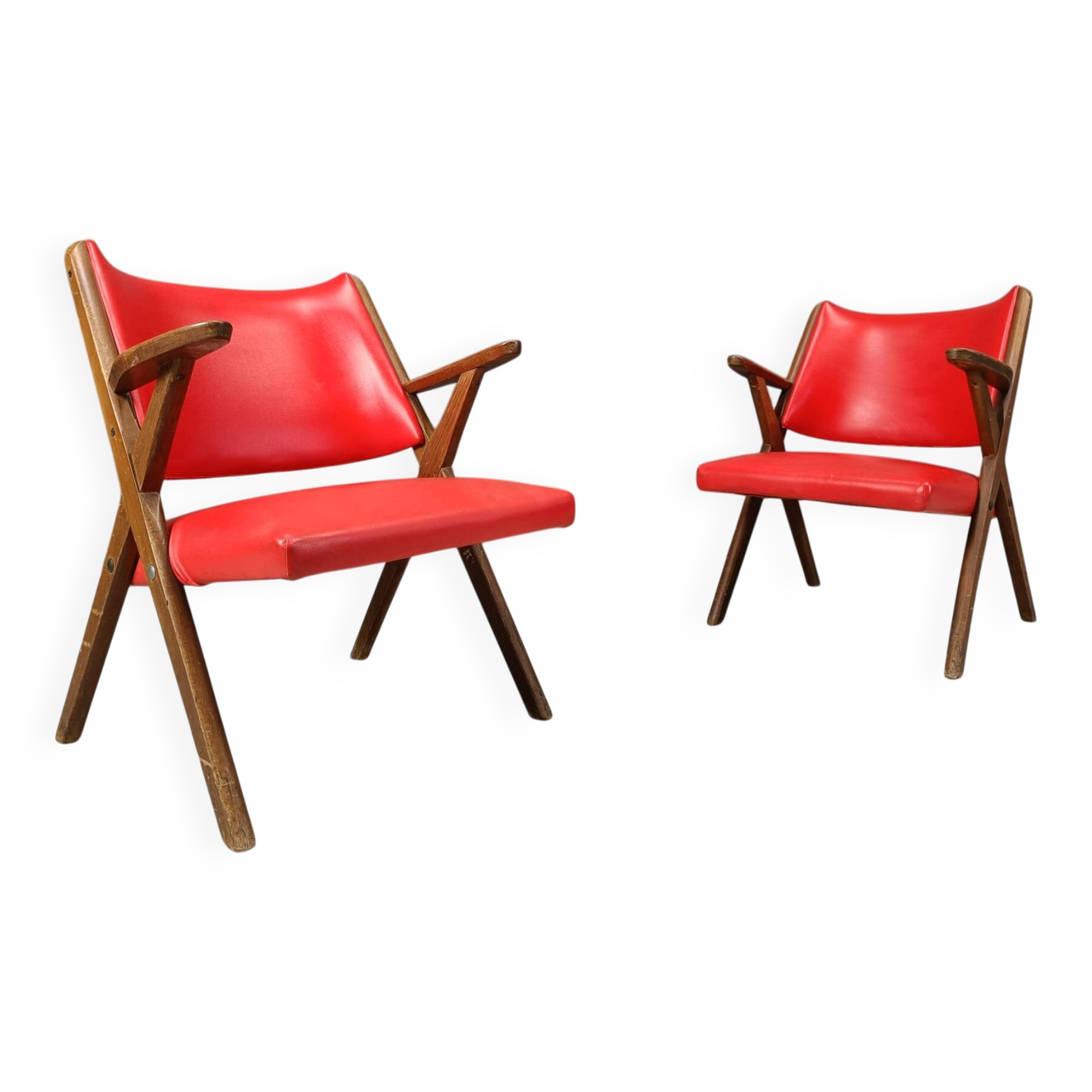Fauteuils des années 60 par Dal Vera, ensemble de 2