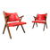 Fauteuils des années 60 par Dal Vera, ensemble de 2