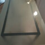 Designer table with glass top