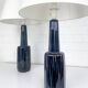 Pair of Einar Johansen ceramic table lamps, Soholm, Denmark, 1960s