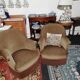 Paire de fauteuil Crapaud en velours