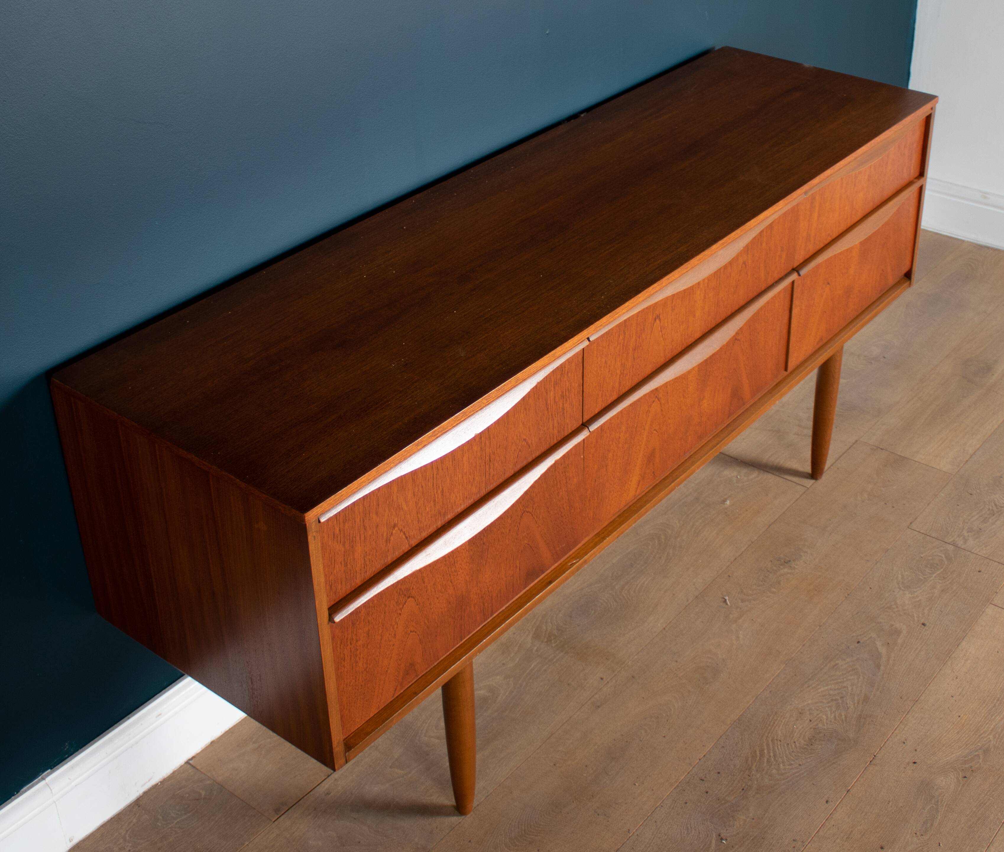 Restored Teak 1960s Austinsuite Chest Of Drawers Sideboard