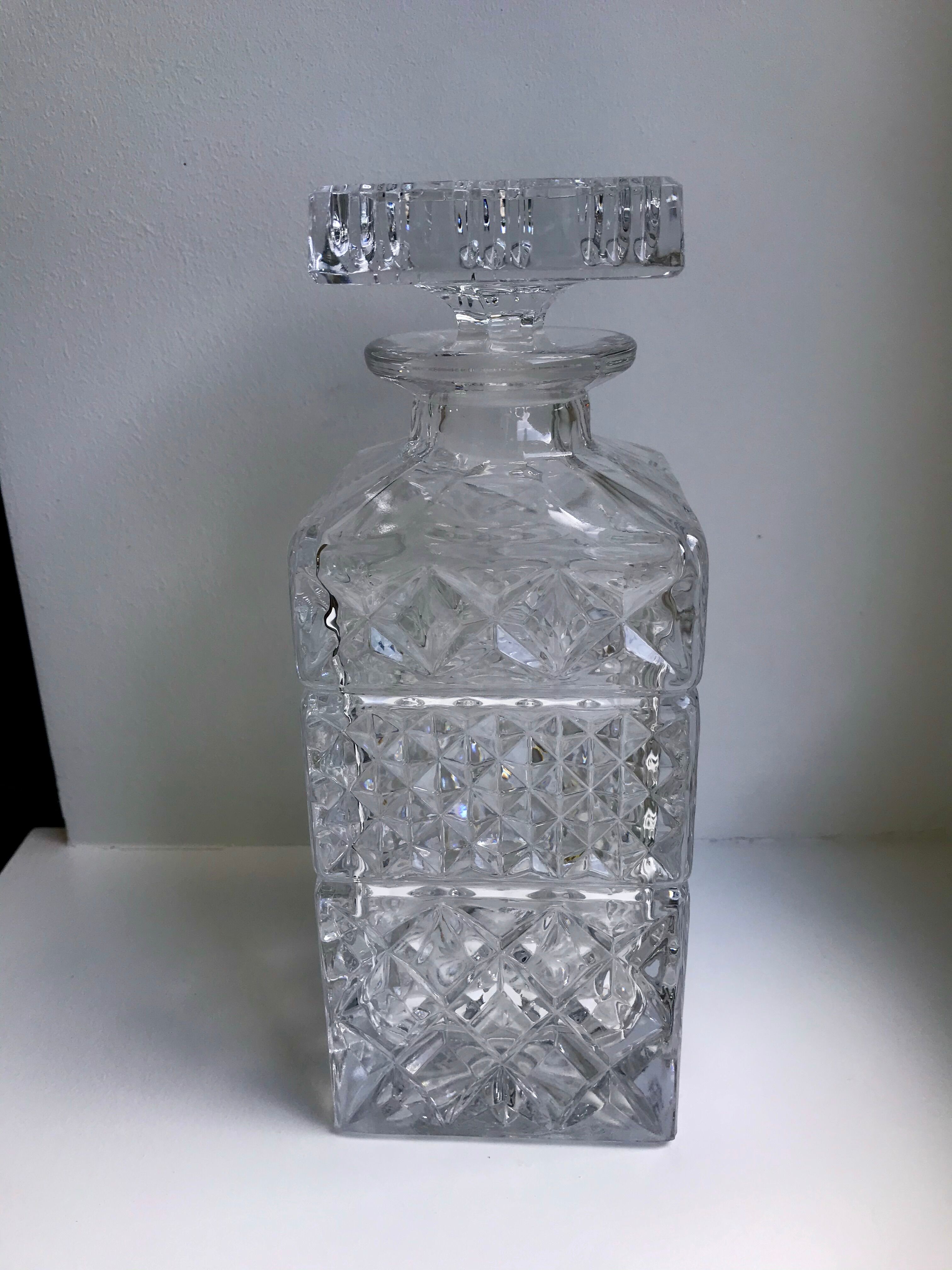 Crystal whisky decanter 60s-70s