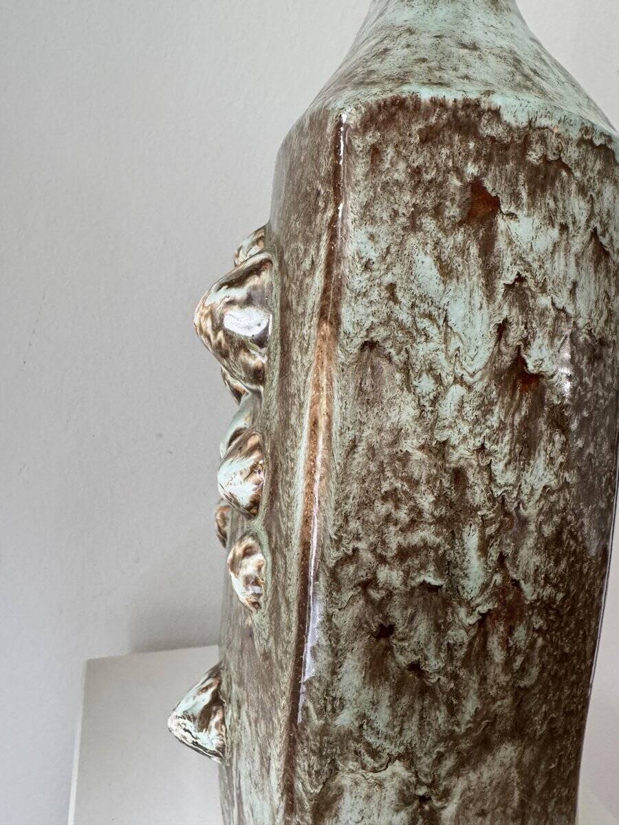 Danish studio ceramic lamp foot, 1960s