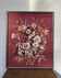 Grande tapisserie florale vintage 