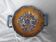 Gien earthenware bowl with handles, Francois I decor, 1860