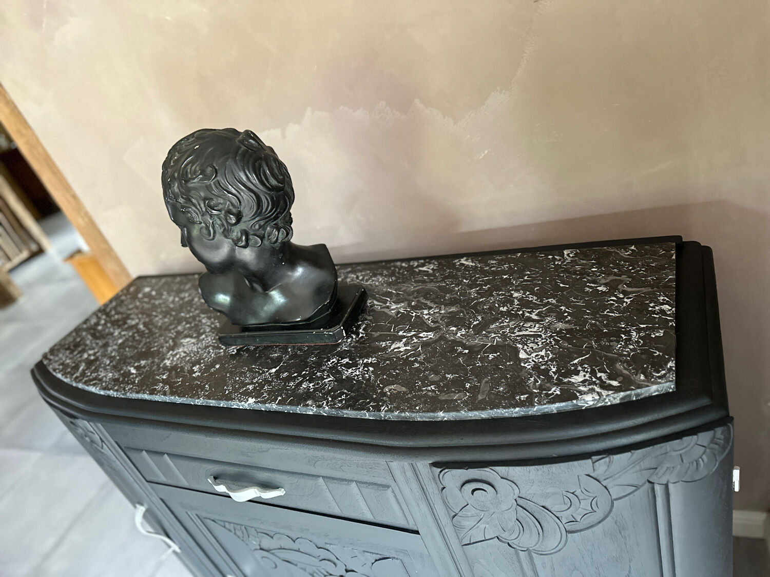 Black Art Deco Sideboard