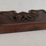 Old Black Forest style wall mail holder