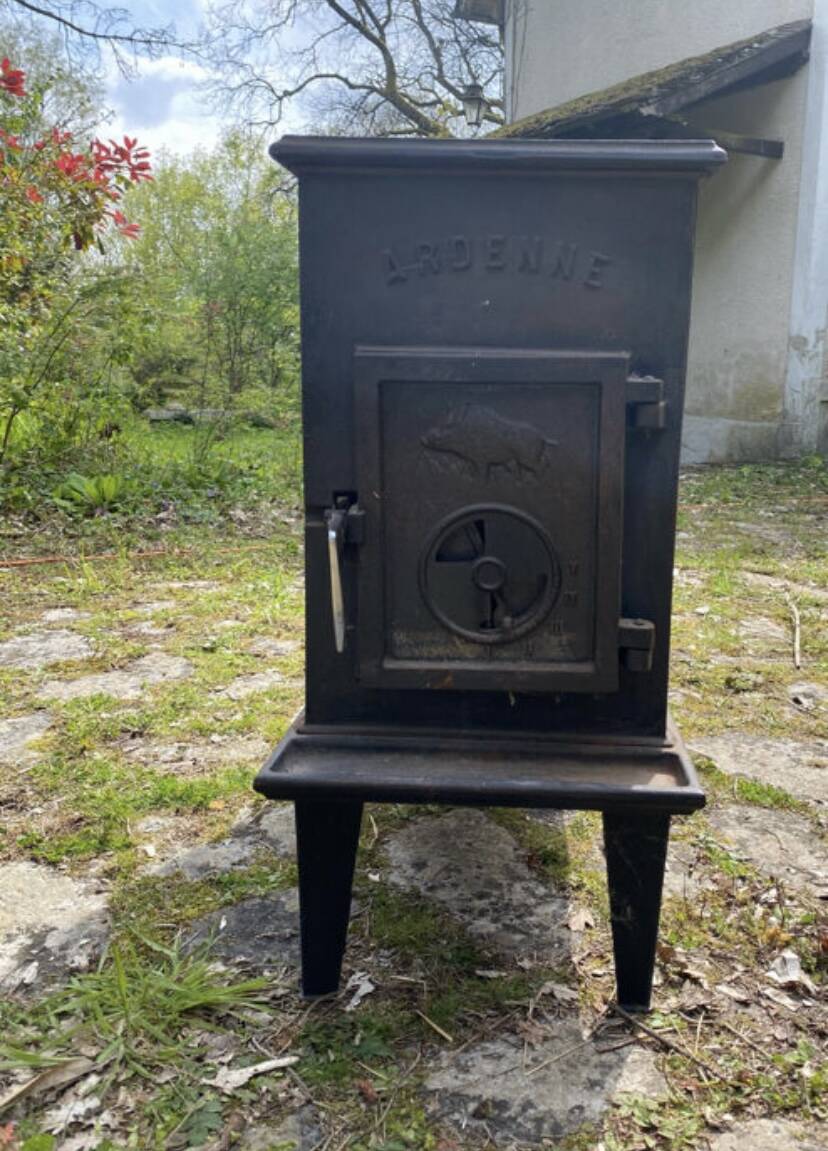 Antique cast iron stove