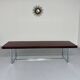 Ancienne et XXL table basse design italien année 70 placage palissandre