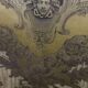 Neoclassical Medusa Medallion Cushion, Black Piped Jacquard Pillow Cover