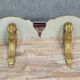 Pair of Louis XV style wall consoles in gilded wood