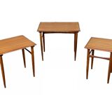 60s 70s Teak Nesting Tables Kai Kristiansen Skovmand & Andersen Design