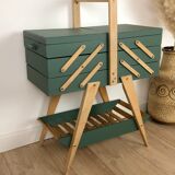 Vintage worker with compass feet revisited