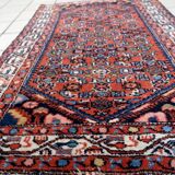 Handmade vintage Persian Hamadan rug 76cm x 126cm, 1970s