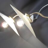 Pair of opaline wall lamps