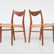 Ensemble de six chaises de salle à manger en teck, Arne Wahl Iversen, Glyngore, Danemark, 1960