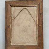 Large old wood and gilded frame