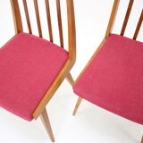 Set of four design dining chairs, 1960's.