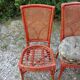 Lot de 4 chaises bambou