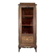 Vitrine ancienne en marqueterie et bronze, XIXème siècle